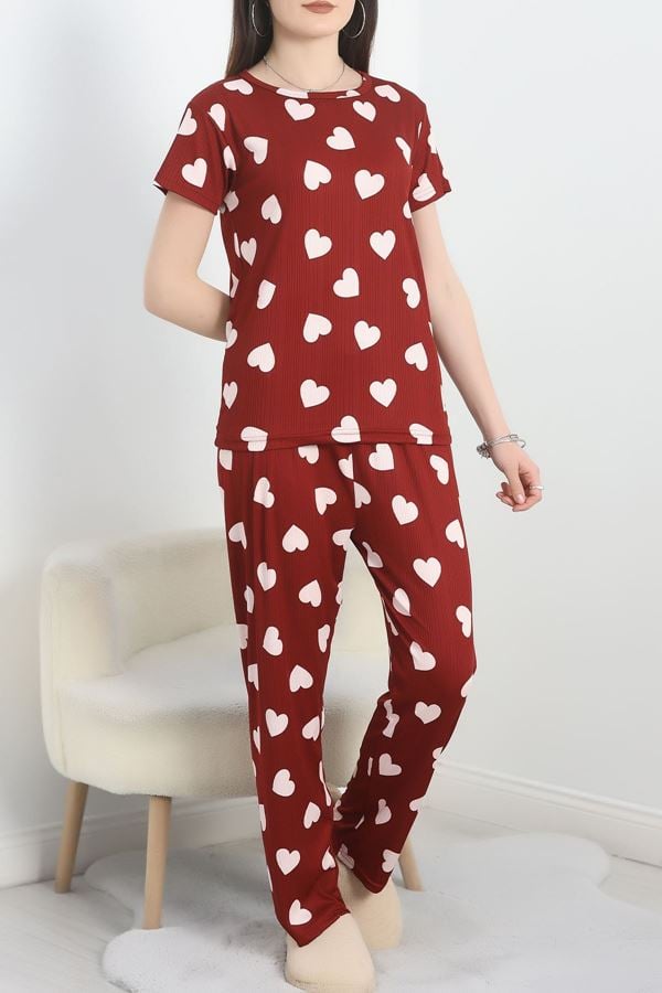 Alt Üst Aynı Pegasus Pijama Takımı Bordokalpli - 50419.1048.
