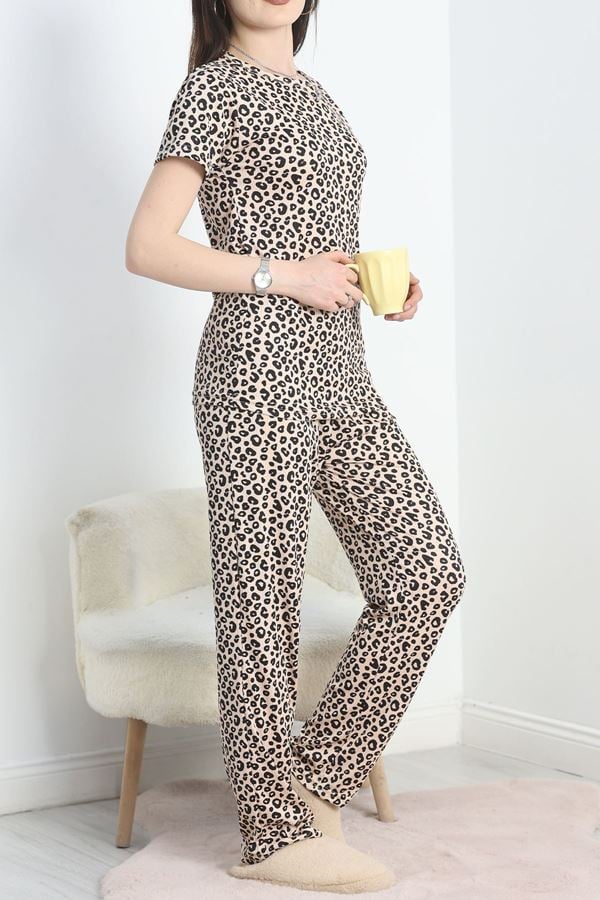 Alt Üst Aynı Pegasus Pijama Takımı Leopar - 50419.1048.