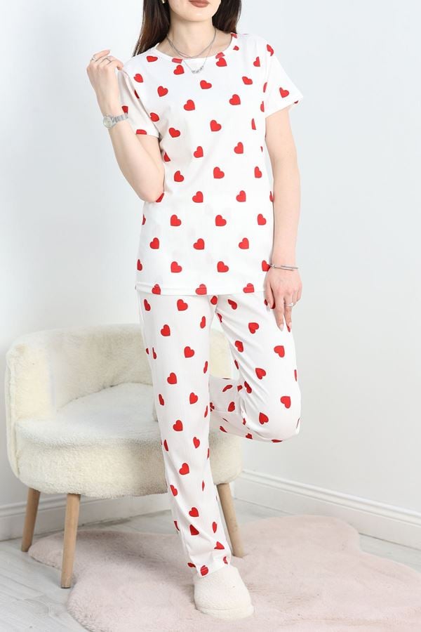 Alt Üst Aynı Pegasus Pijama Takımı Beyazkırmızı - 50419.1048.