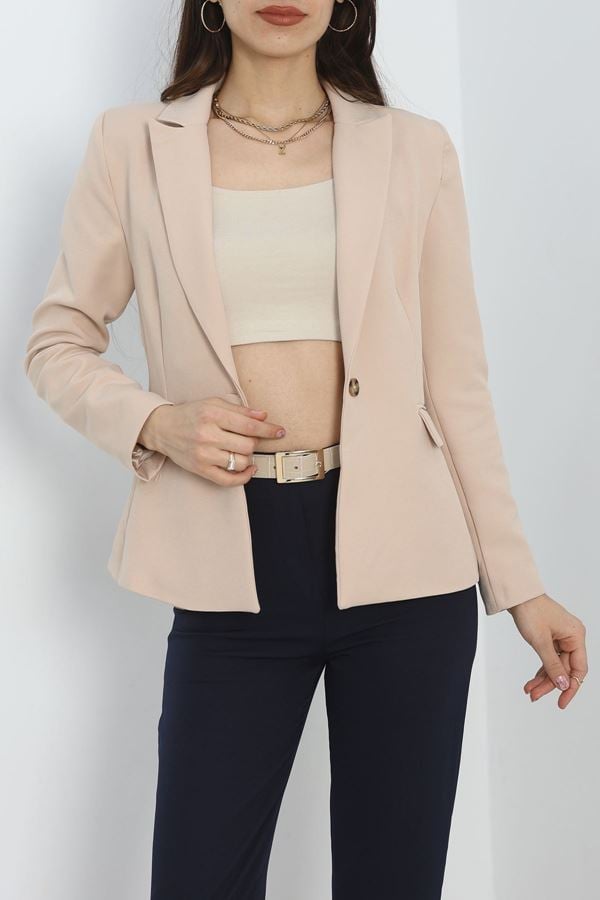 Blazer Ceket Bej - 18851.1247.