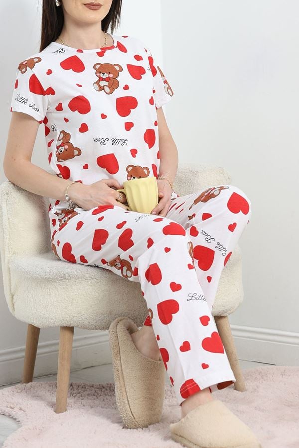 Alt Üst Aynı Pijama Takımı Beyazayı - 50079.1857.