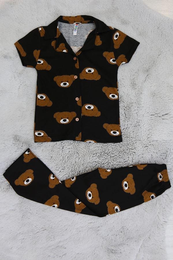 4-13 Yaş Çocuk Pijama Takımı Kiremitayı - 403.1287.