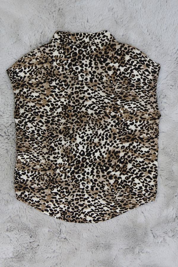 3-12 Yaş Viskon Oversize Gömlek Kahve - 50611.1780.