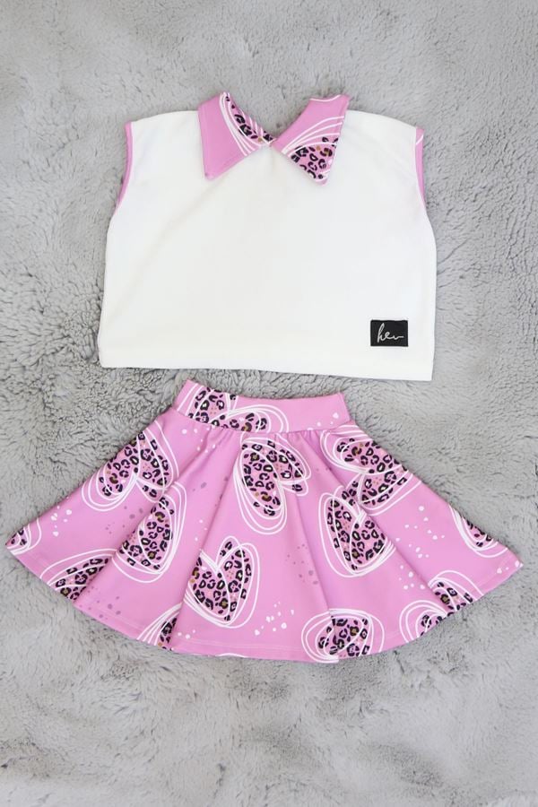 3-12 Yaş Etekli Takım Pembe1 - 50513.1780.