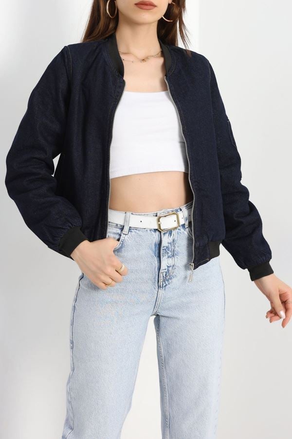 Bomber Kot Ceket Koyumavi - 82336.683.