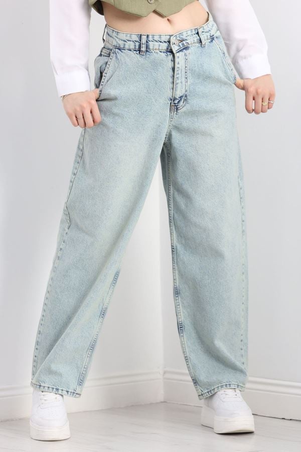 Carpenter Detaylı Baggy Kot Pantolon Yeşiltint - 40087.1184.