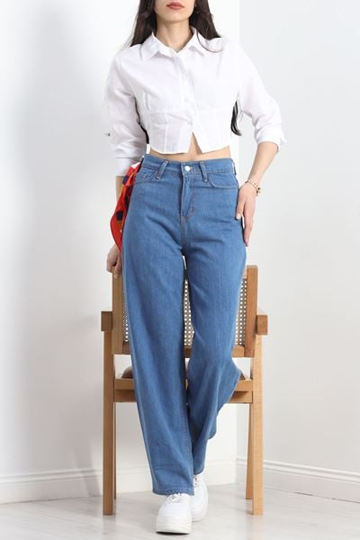 Baggy Kot Pantolon Mavi - 20497.1778.