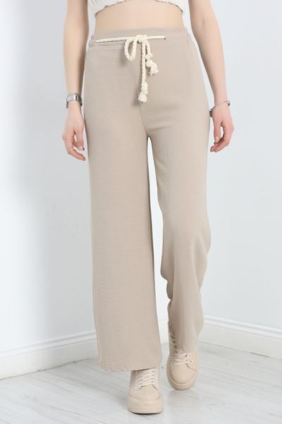 Ayrobin Kumaş Lastikli Pantolon Taş - 30407.904.