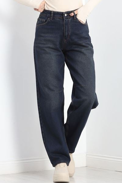 Pileli Baggy Kot Pantolon Yeşiltint - 40061.925.