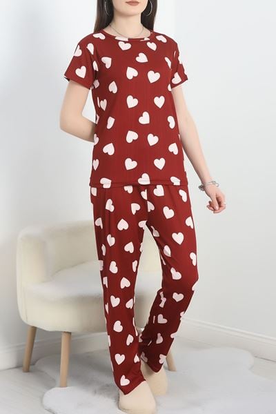 Alt Üst Aynı Pegasus Pijama Takımı Bordokalpli - 50419.1048.