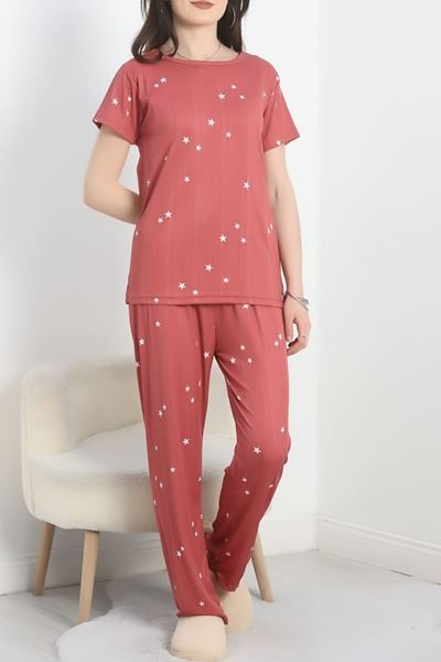 Alt Üst Aynı Pegasus Pijama Takımı Gülkurusu - 50419.1048.