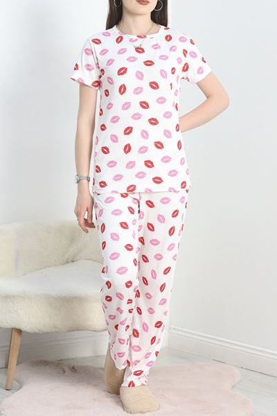 Alt Üst Aynı Pegasus Pijama Takımı Beyazpembe - 50419.1048.