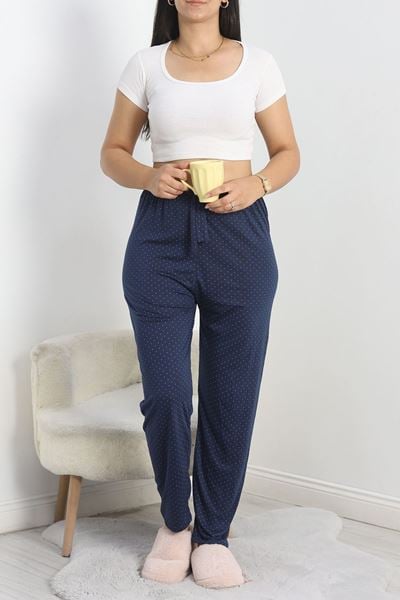 Büyük Beden Pijama Altı Lacivert1 - 50452.1048.