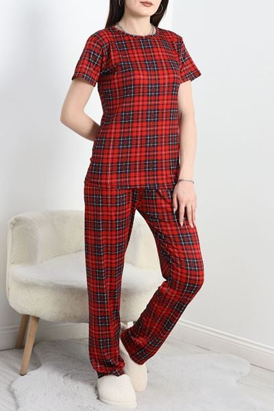 Alt Üst Pegasus Pijama Takımı Kırmızıekose - 50419.1048.