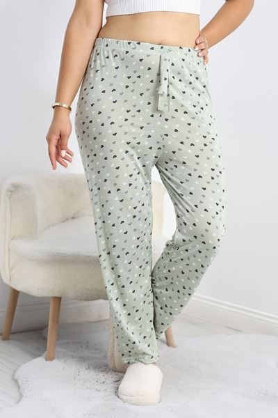 Büyük Beden Pijama Altı Mint - 50452.1048.