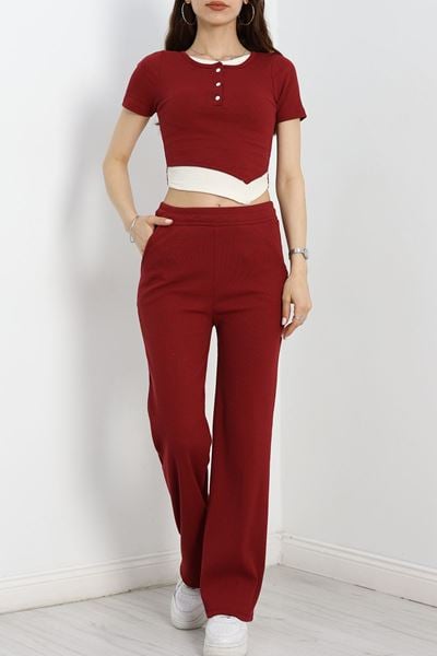 Bluzlu Kaşkorse Takım Bordo - 40927.1748.