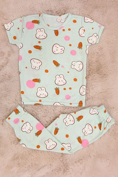 4-13 Yaş Çocuk Pijama Takımı Mint - 413.1287.
