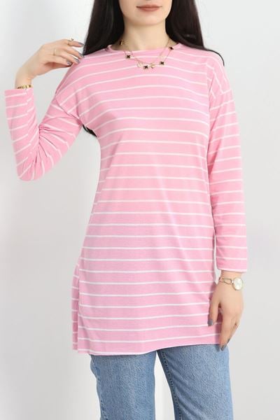 Çizgili Tunik Açıkpembe - 41984.1567.