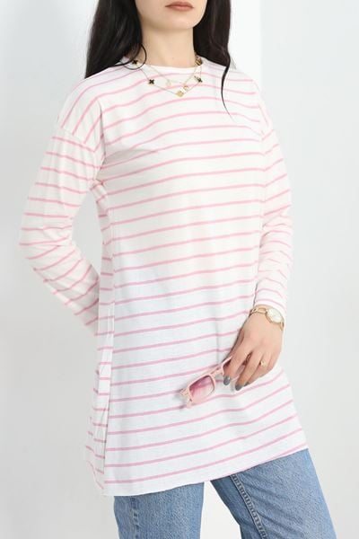 Çizgili Tunik Beyazpembe - 41984.1567.