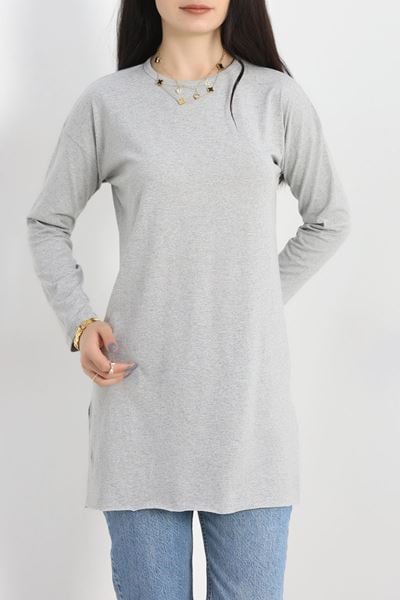 Çizgili Tunik Gri - 41984.1567.