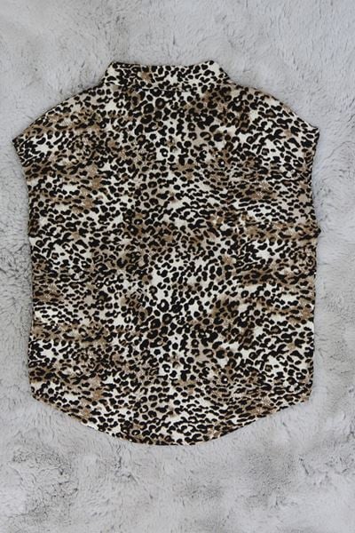 3-12 Yaş Viskon Oversize Gömlek Kahve - 50611.1780.