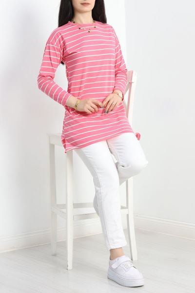 Çizgili Tunik Pembeçizgili - 41984.1567.