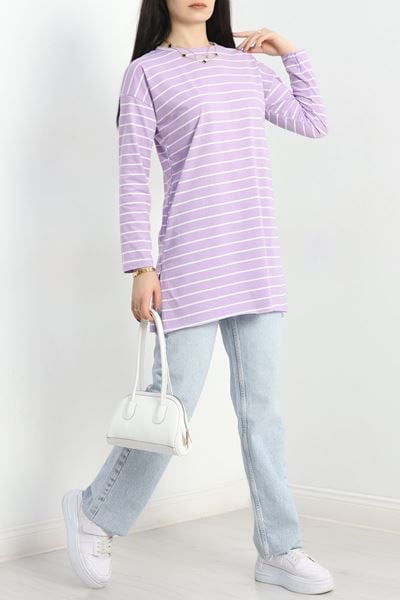 Çizgili Tunik Lilaçizgili - 41984.1567.