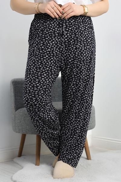 Büyük Beden Poliviskon Pijama Altı Lacivert1 - 41303.1048.