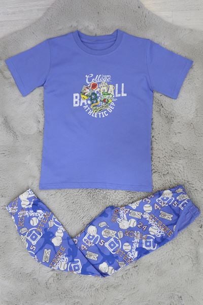 10-13 Yaş Penye Erkek Çocuk Pijama Takım Bebemavi - 42026.1951.
